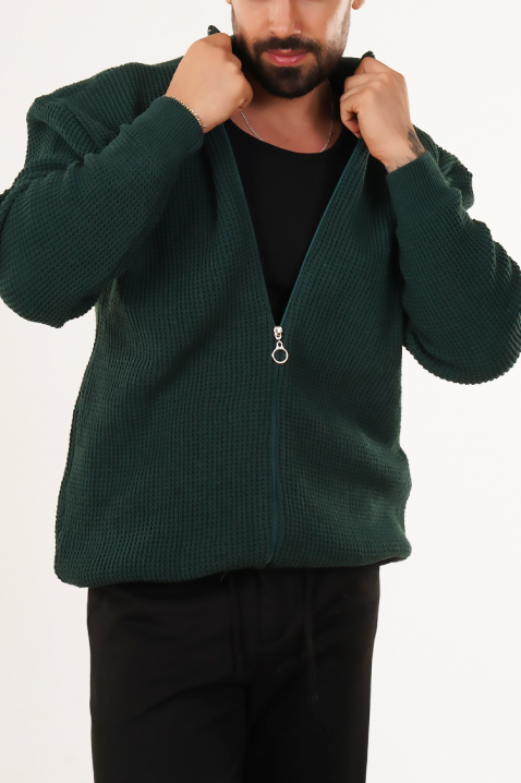 Ανδρική ζακέτα PARELMO PETROL, Χρώμα: πετρόλ, IVET.EU - Εκπτώσεις έως -80%