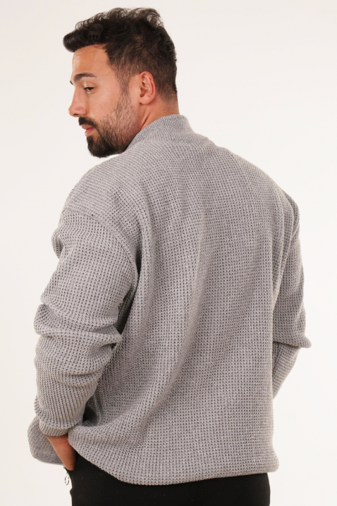 Ανδρική ζακέτα PARELMO GREY, Χρώμα: γκρι, IVET.EU - Εκπτώσεις έως -80%