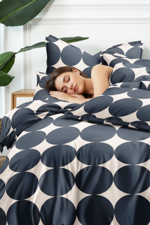 Σετ κρεβατοκάμαρας ZERMOHY 200x220 cm βαμβακερό - 4 τεμ., Χρώμα: μαύρο, IVET.EU - Εκπτώσεις έως -80%