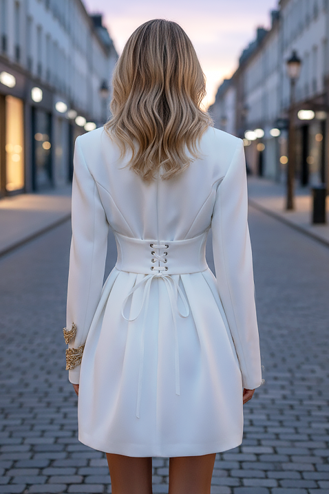 Φόρεμα BLANDENZA WHITE, Χρώμα: άσπρο, IVET.EU - Εκπτώσεις έως -80%