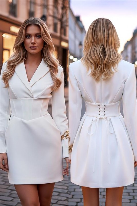 Φόρεμα BLANDENZA WHITE, Χρώμα: άσπρο, IVET.EU - Εκπτώσεις έως -80%