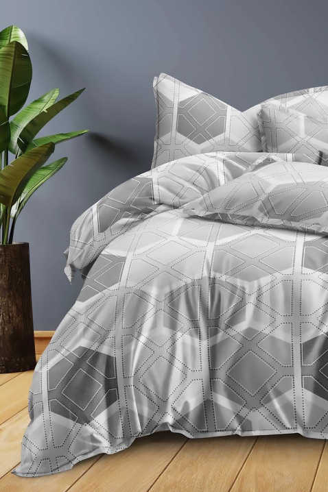 Σετ κρεβατοκάμαρας GERDONY 160x200 cm βαμβακερό - 4 τεμ., Χρώμα: γκρι, IVET.EU - Εκπτώσεις έως -80%