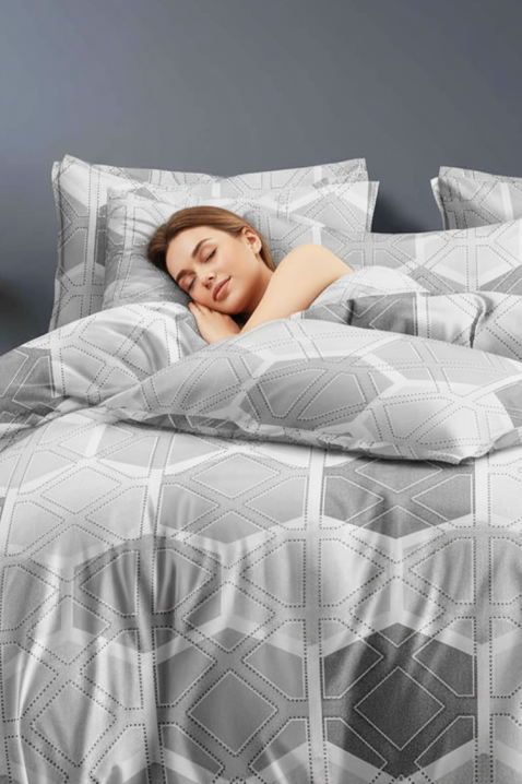 Σετ κρεβατοκάμαρας GERDONY 160x200 cm βαμβακερό - 4 τεμ., Χρώμα: γκρι, IVET.EU - Εκπτώσεις έως -80%