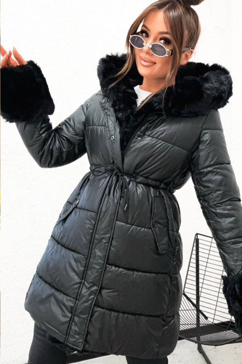 Μπουφάν ZERFIOLJA BLACK, Χρώμα: μαύρο, IVET.EU - Εκπτώσεις έως -80%