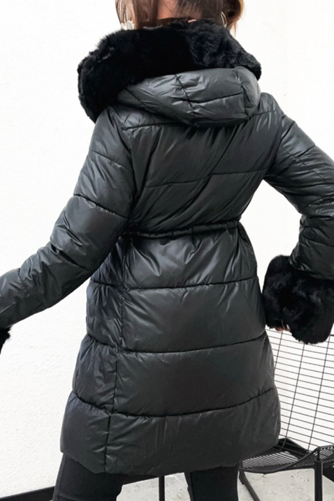 Μπουφάν ZERFIOLJA BLACK, Χρώμα: μαύρο, IVET.EU - Εκπτώσεις έως -80%