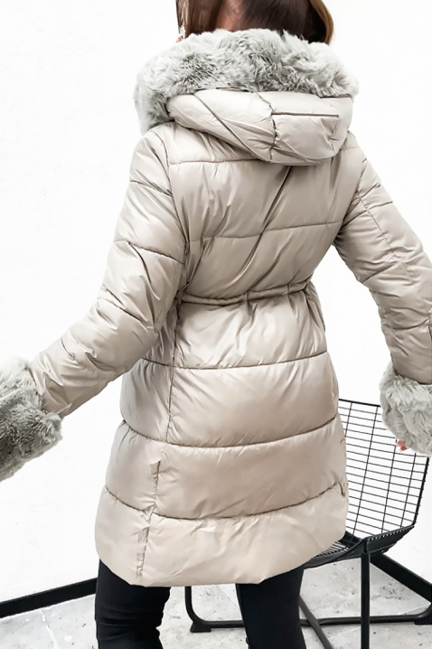 Μπουφάν ZERFIOLJA BEIGE, Χρώμα: μπεζ, IVET.EU - Εκπτώσεις έως -80%