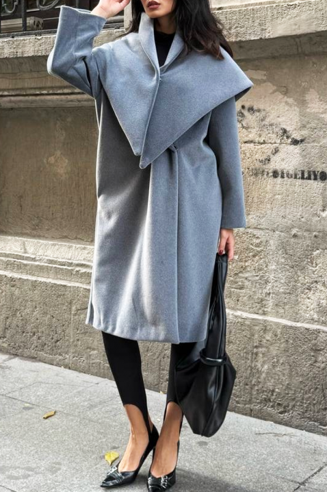 Παλτό ALSIENA GREY, Χρώμα: γκρι, IVET.EU - Εκπτώσεις έως -80%