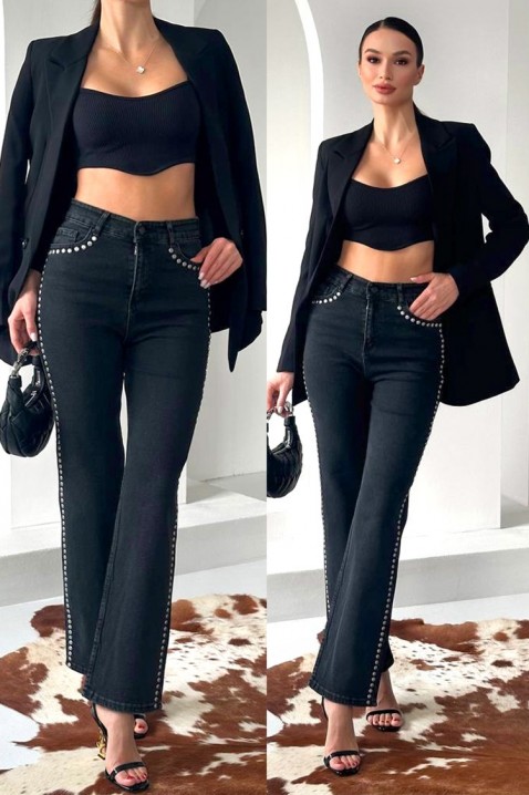 Τζιν VRODELDA, Χρώμα: μαύρο, IVET.EU - Εκπτώσεις έως -80%