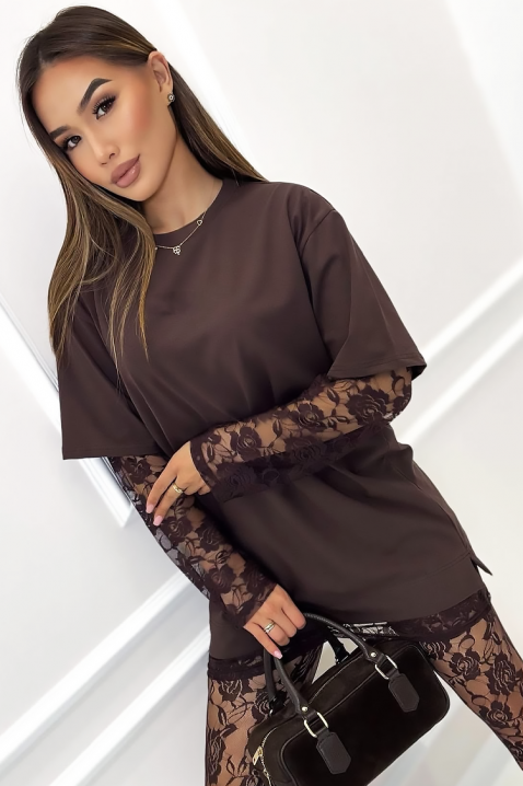 Σύνολο MARJITA BROWN, Χρώμα: καφέ, IVET.EU - Εκπτώσεις έως -80%