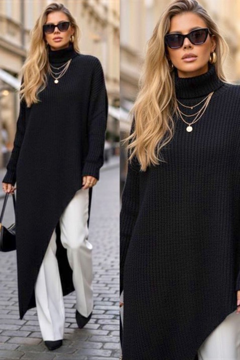 Τουνίκ ELVENDA, Χρώμα: μαύρο, IVET.EU - Εκπτώσεις έως -80%