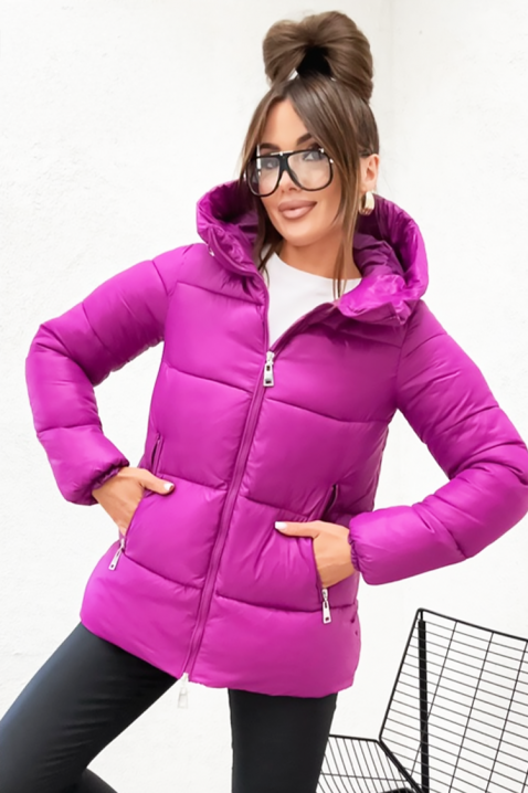 Μπουφάν LASINTA LILA, Χρώμα: μωβ, IVET.EU - Εκπτώσεις έως -80%