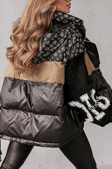 Μπουφάν VRENZONA BLACK, Χρώμα: μαύρο, IVET.EU - Εκπτώσεις έως -80%