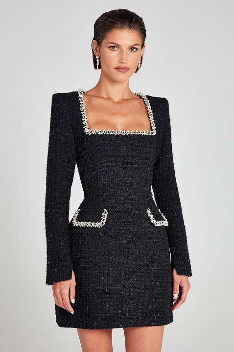 Φόρεμα DREVILDA, Χρώμα: μαύρο, IVET.EU - Εκπτώσεις έως -80%