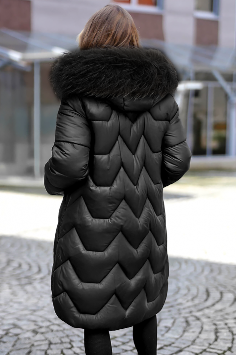 Μπουφάν TELFIONA BLACK, Χρώμα: μαύρο, IVET.EU - Εκπτώσεις έως -80%