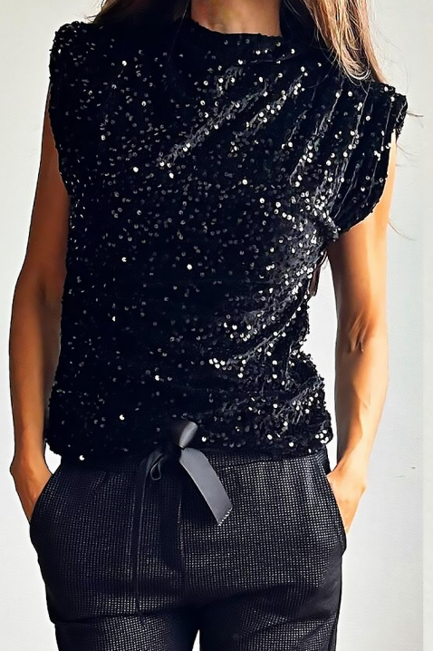 Τοπ LEBRILA BLACK, Χρώμα: μαύρο, IVET.EU - Εκπτώσεις έως -80%