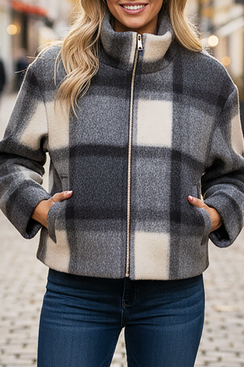 Μπουφάν JIONELGA BLACK, Χρώμα: μαύρο, IVET.EU - Εκπτώσεις έως -80%