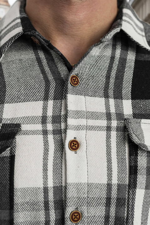 Ανδρικό πουκάμισο POLERTO, Χρώμα: μαύρο, IVET.EU - Εκπτώσεις έως -80%