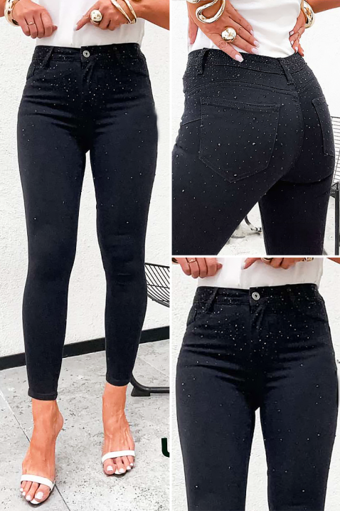 Τζιν BELINSA, Χρώμα: μαύρο, IVET.EU - Εκπτώσεις έως -80%