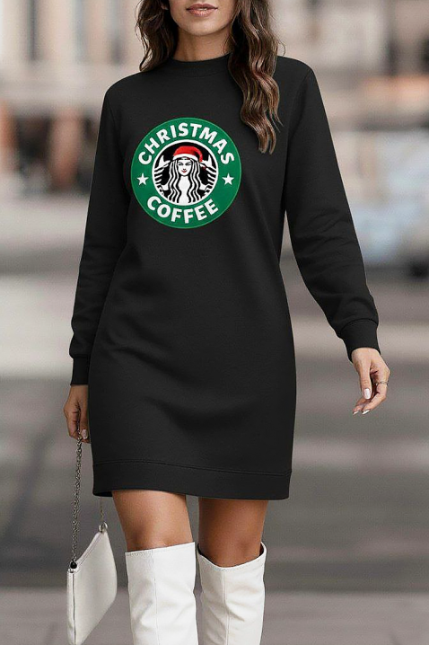 Τουνίκ MERLIANA BLACK, Χρώμα: μαύρο, IVET.EU - Εκπτώσεις έως -80%