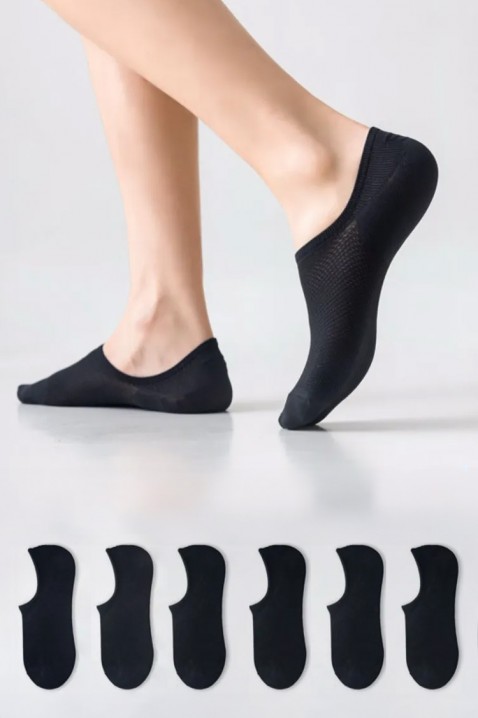 Σετ από 6 ζευγάρια ανδρικές κάλτσες LOFTO, Χρώμα: μαύρο, IVET.EU - Εκπτώσεις έως -80%