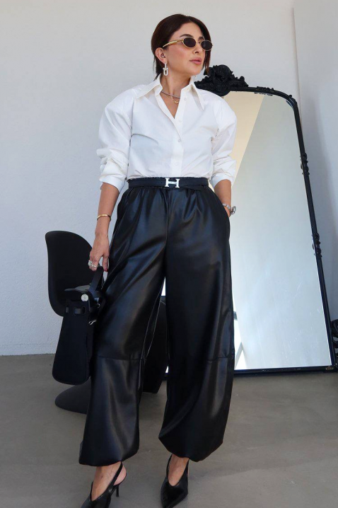 Παντελόνι LONTENZA BLACK, Χρώμα: μαύρο, IVET.EU - Εκπτώσεις έως -80%