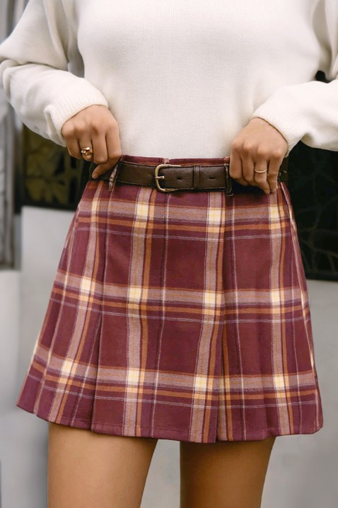 Φούστα LALIOPA BORDO, Χρώμα: μπορντό, IVET.EU - Εκπτώσεις έως -80%