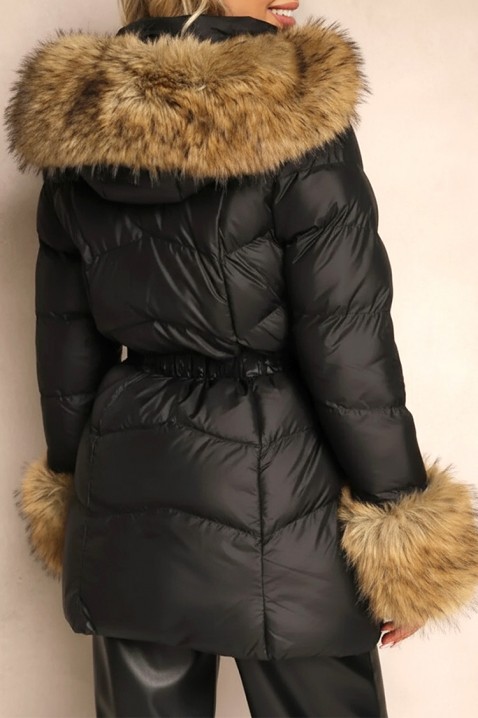 Μπουφάν TEGROLSA BLACK, Χρώμα: μαύρο, IVET.EU - Εκπτώσεις έως -80%