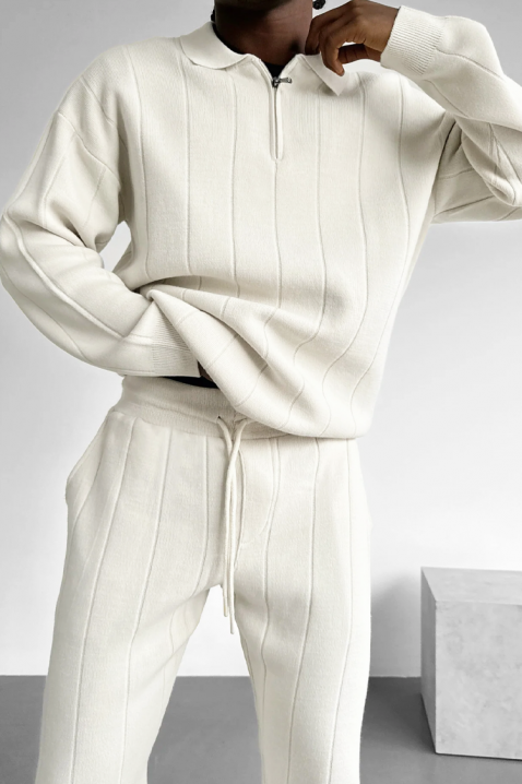 Ανδρικό σύνολο BOTELDO ECRU, Χρώμα: εκρού, IVET.EU - Εκπτώσεις έως -80%