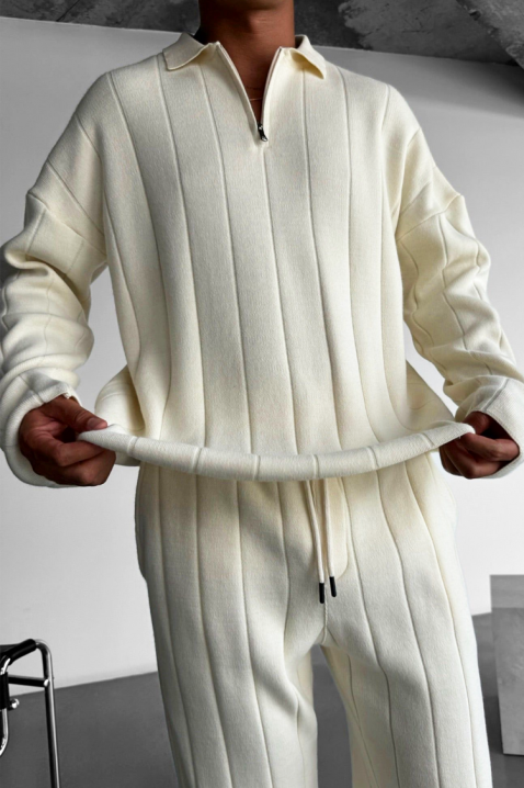 Ανδρικό σύνολο BOTELDO ECRU, Χρώμα: εκρού, IVET.EU - Εκπτώσεις έως -80%