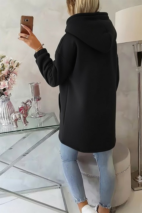 Φούτερ SIOMEJA BLACK, Χρώμα: μαύρο, IVET.EU - Εκπτώσεις έως -80%