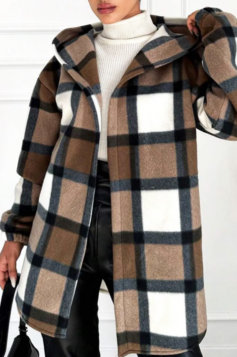 Γυναικείο μπουφάν-πουκάμισο TESSARO, Χρώμα: καφέ, IVET.EU - Εκπτώσεις έως -80%