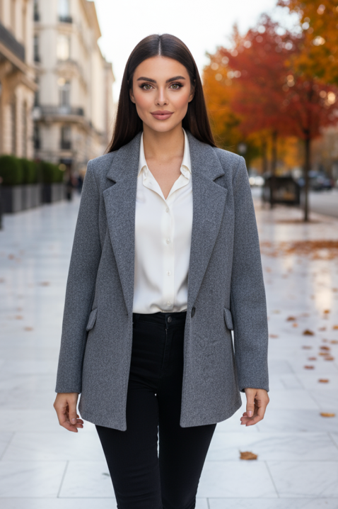 Σακάκι VALEORA GREY, Χρώμα: γκρι, IVET.EU - Εκπτώσεις έως -80%