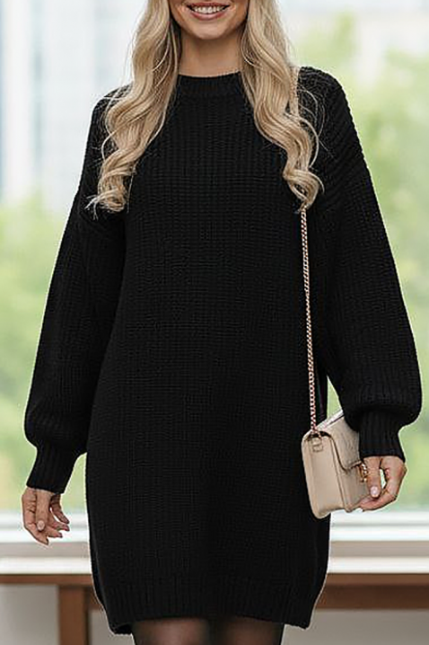 Φόρεμα LINDELZA BLACK, Χρώμα: μαύρο, IVET.EU - Εκπτώσεις έως -80%