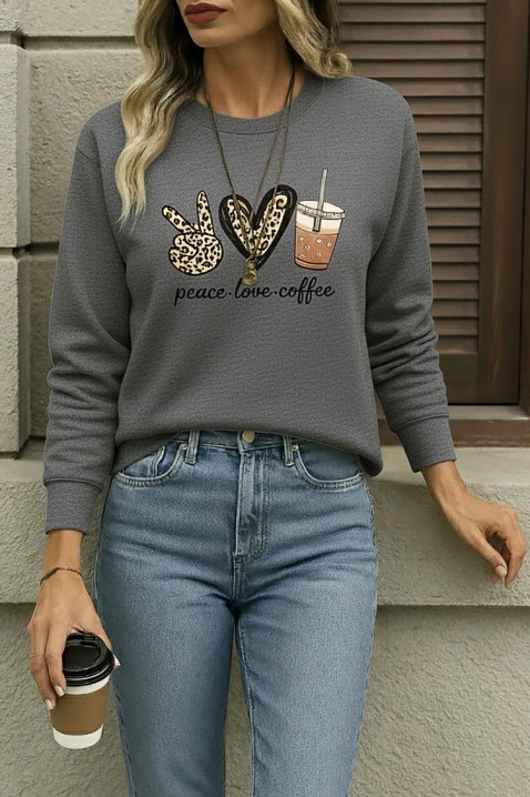 Γυναικεία μπλούζα GOLMINA GREY, Χρώμα: γκρι, IVET.EU - Εκπτώσεις έως -80%