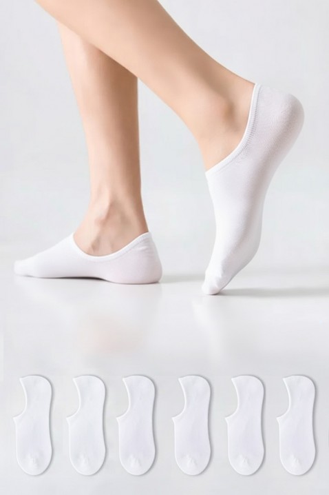 Σετ από 6 ζευγάρια ανδρικές κάλτσες NOTILO, Χρώμα: άσπρο, IVET.EU - Εκπτώσεις έως -80%