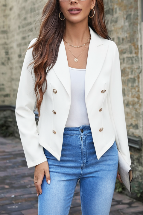 Σακάκι OFLINZA WHITE, Χρώμα: άσπρο, IVET.EU - Εκπτώσεις έως -80%