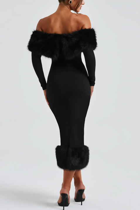 Φόρεμα KARSOTA BLACK, Χρώμα: μαύρο, IVET.EU - Εκπτώσεις έως -80%