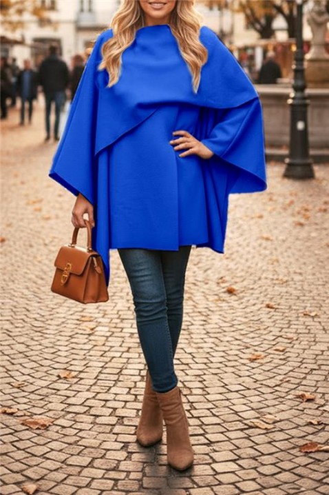 Παλτό POKRINZA BLUE, Χρώμα: μπλε, IVET.EU - Εκπτώσεις έως -80%