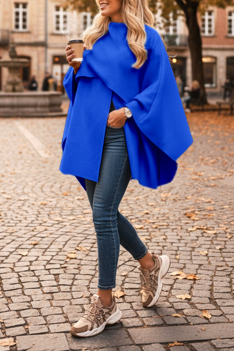 Παλτό POKRINZA BLUE, Χρώμα: μπλε, IVET.EU - Εκπτώσεις έως -80%