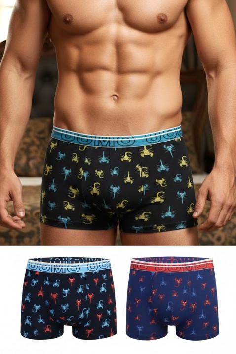 Σετ από 3 τεμάχια ανδρικά μποξεράκια SCORPIO, Χρώμα: χρωματιστό, IVET.EU - Εκπτώσεις έως -80%