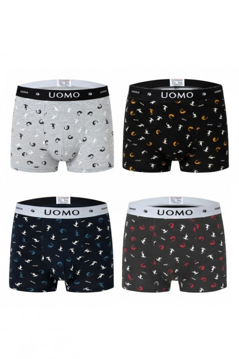 Σετ από 4 τεμάχια ανδρικά μποξεράκια MIXZO, Χρώμα: χρωματιστό, IVET.EU - Εκπτώσεις έως -80%