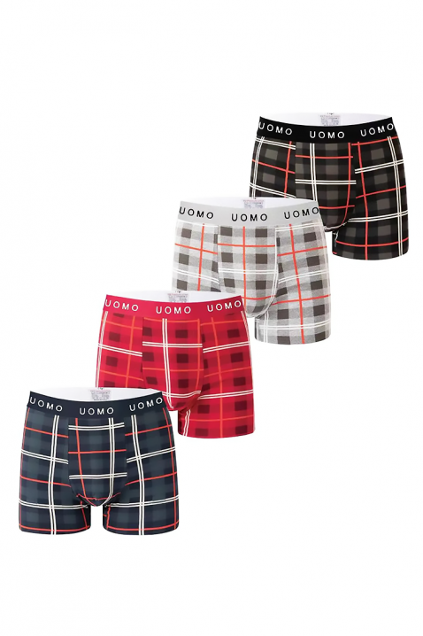 Σετ από 4 τεμάχια ανδρικά μποξεράκια KARETTO, Χρώμα: χρωματιστό, IVET.EU - Εκπτώσεις έως -80%