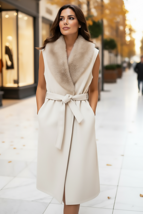 Γιλέκο NAVRELDA, Χρώμα: εκρού, IVET.EU - Εκπτώσεις έως -80%