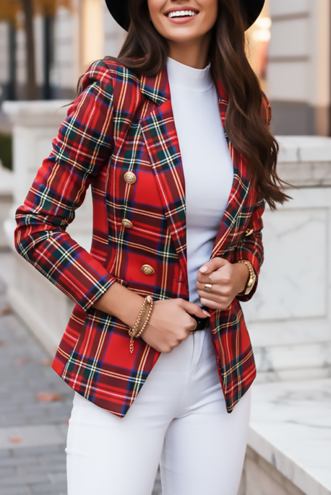 Σακάκι KARENZA, Χρώμα: κόκκινο, IVET.EU - Εκπτώσεις έως -80%