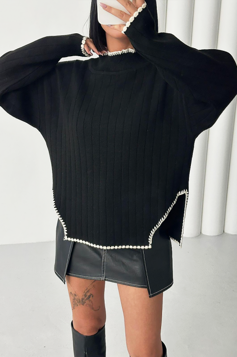 Πουλόβερ LEMRINZA, Χρώμα: μαύρο, IVET.EU - Εκπτώσεις έως -80%