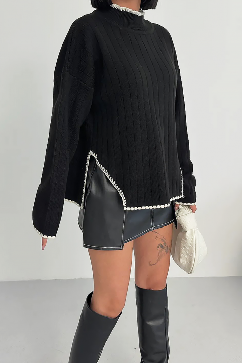 Πουλόβερ LEMRINZA, Χρώμα: μαύρο, IVET.EU - Εκπτώσεις έως -80%