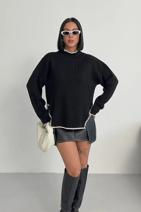 Πουλόβερ LEMRINZA, Χρώμα: μαύρο, IVET.EU - Εκπτώσεις έως -80%