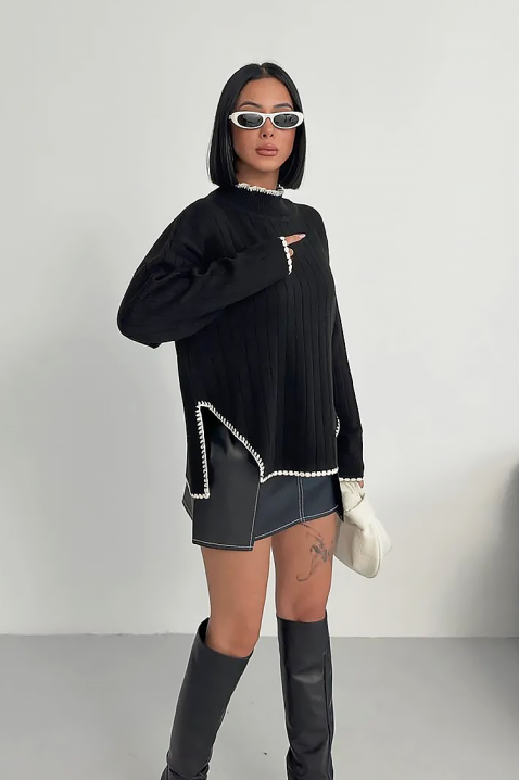 Πουλόβερ LEMRINZA, Χρώμα: μαύρο, IVET.EU - Εκπτώσεις έως -80%