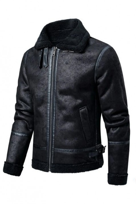 Ανδρικό μπουφάν HALMAN BLACK, Χρώμα: μαύρο, IVET.EU - Εκπτώσεις έως -80%