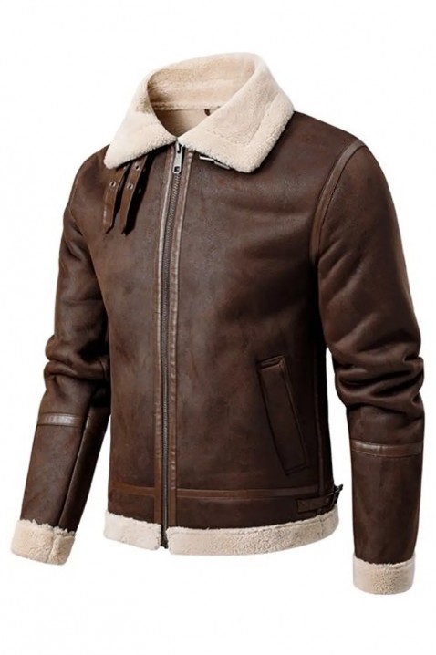 Ανδρικό μπουφάν HALMAN BROWN, Χρώμα: καφέ, IVET.EU - Εκπτώσεις έως -80%